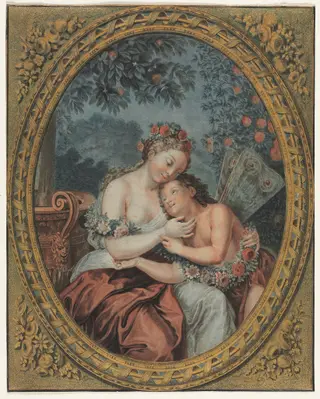 Zephyre and Flore, by Jean-François Janinet, 1776