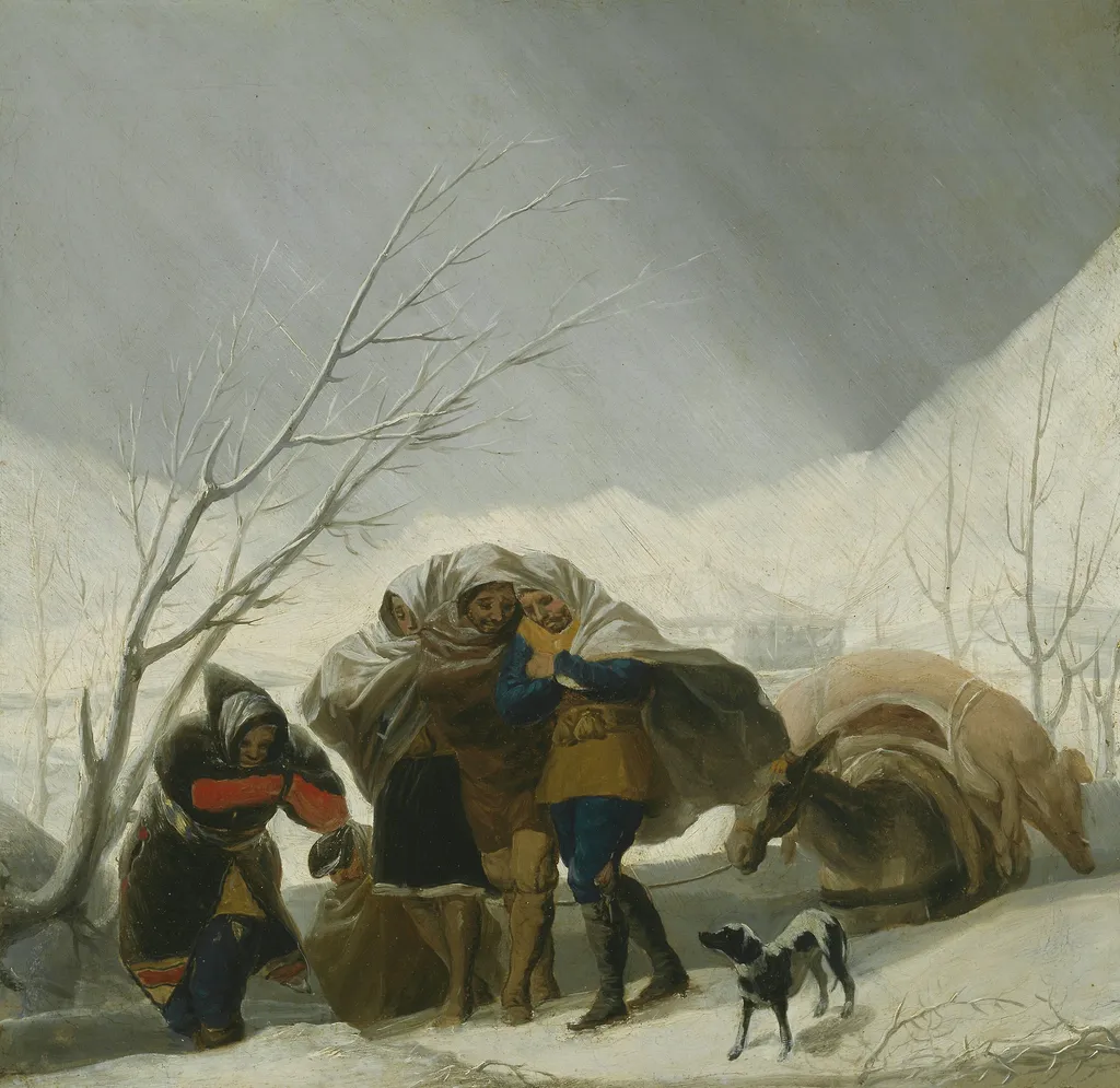 Winter Scene, by Francisco Goya, oil, 1794