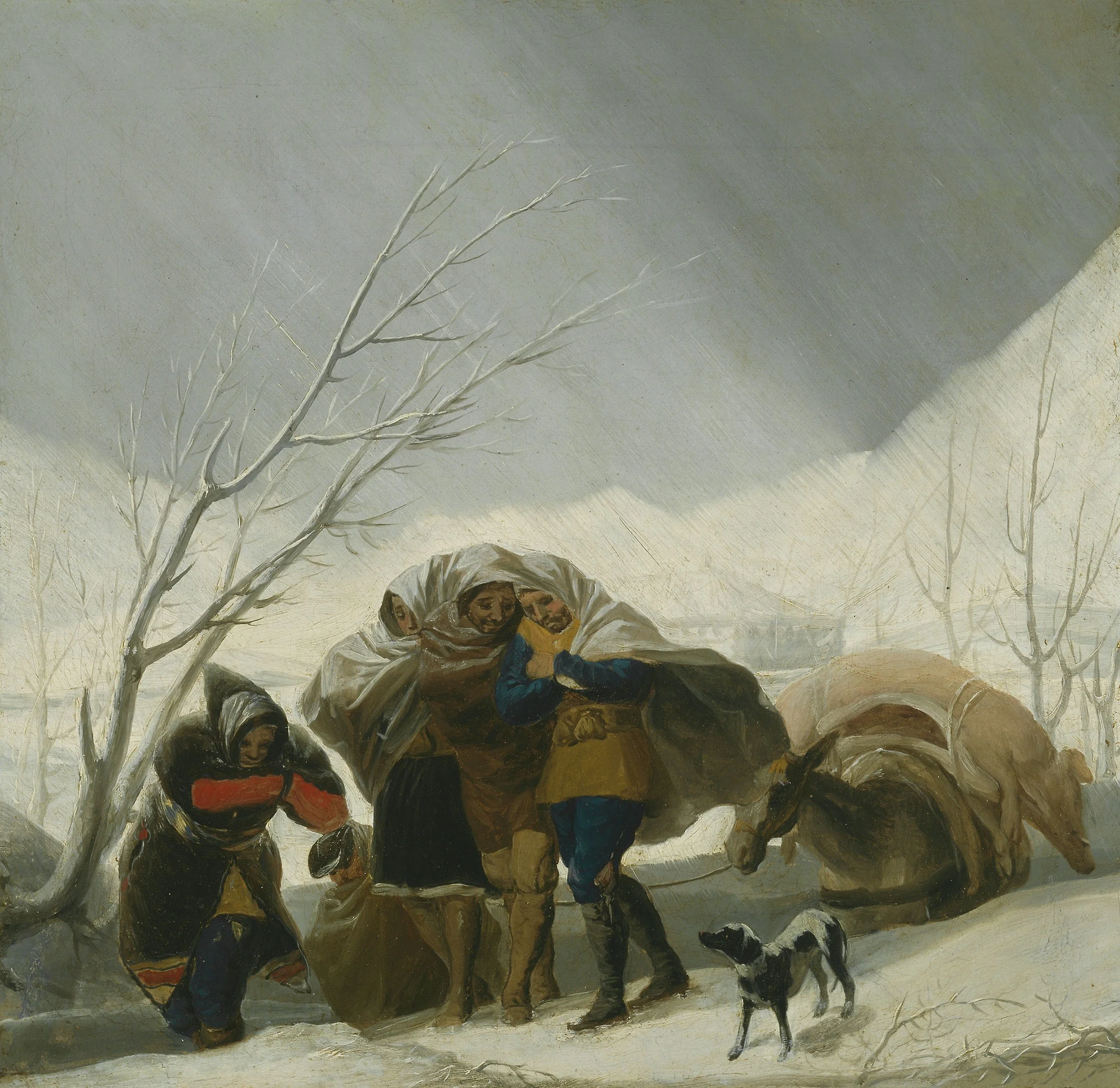 Winter Scene, detail