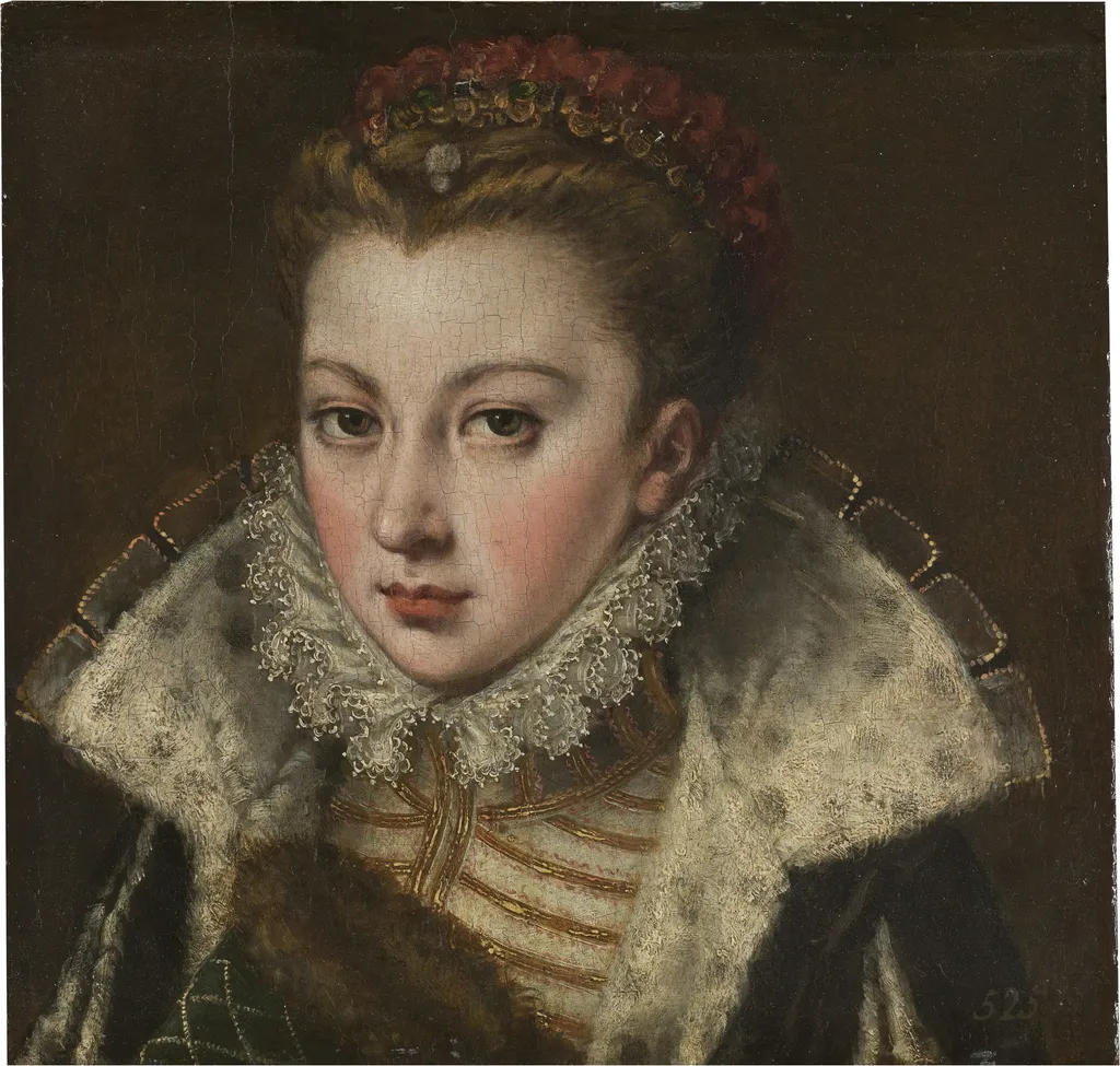 An Unknown Young Woman, by Alonso Sánchez Coello, oil, 1568