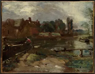 Flatford Mill from the Lock, by John Constable, unspecified, 1810