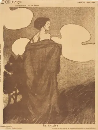 La Victoire, by Maxime Dethomas, ink, 1898