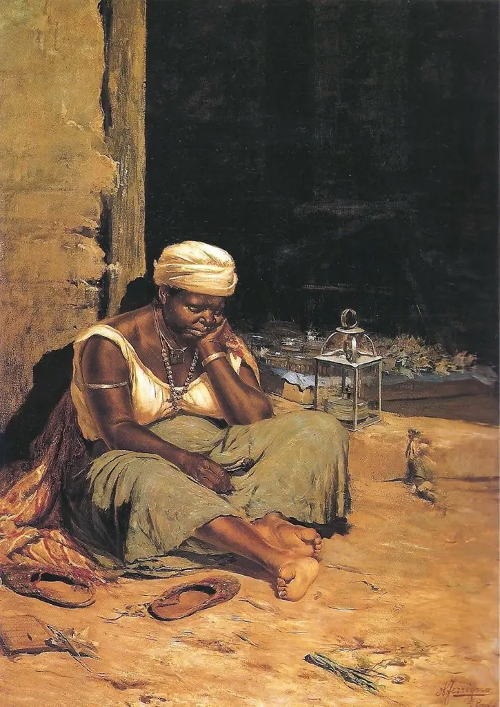 Mulata Quitandeira, by Antonio Ferrigno, oil, 1911