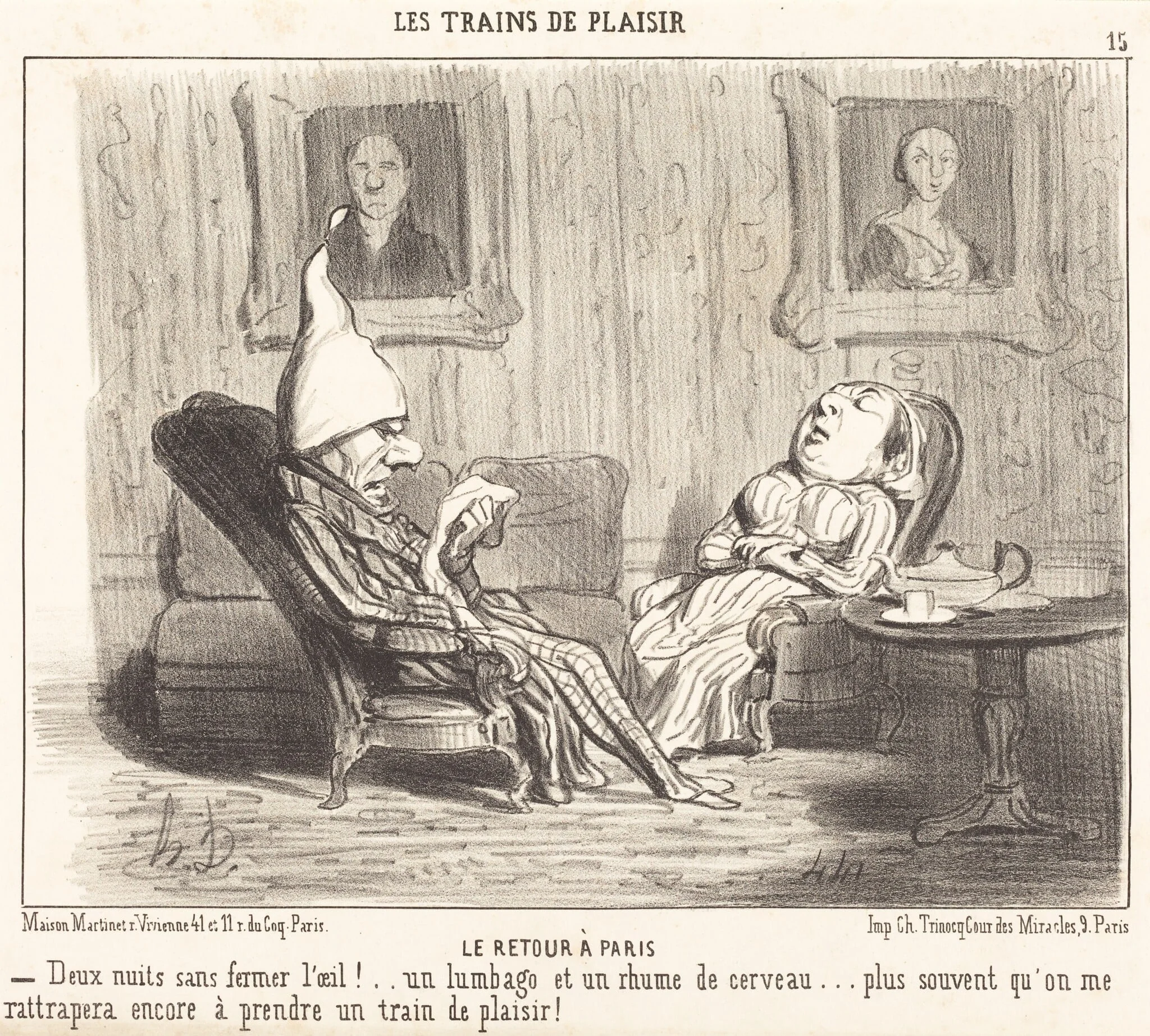 Le Retour a Paris, detail