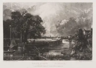 RIVER STOUR SUFFOLK, by John Constable, 1831