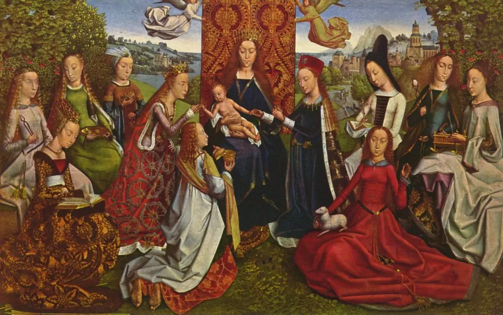 Virgo inter Virgines, by Master of the Legend of Saint Lucy, oil, 1500