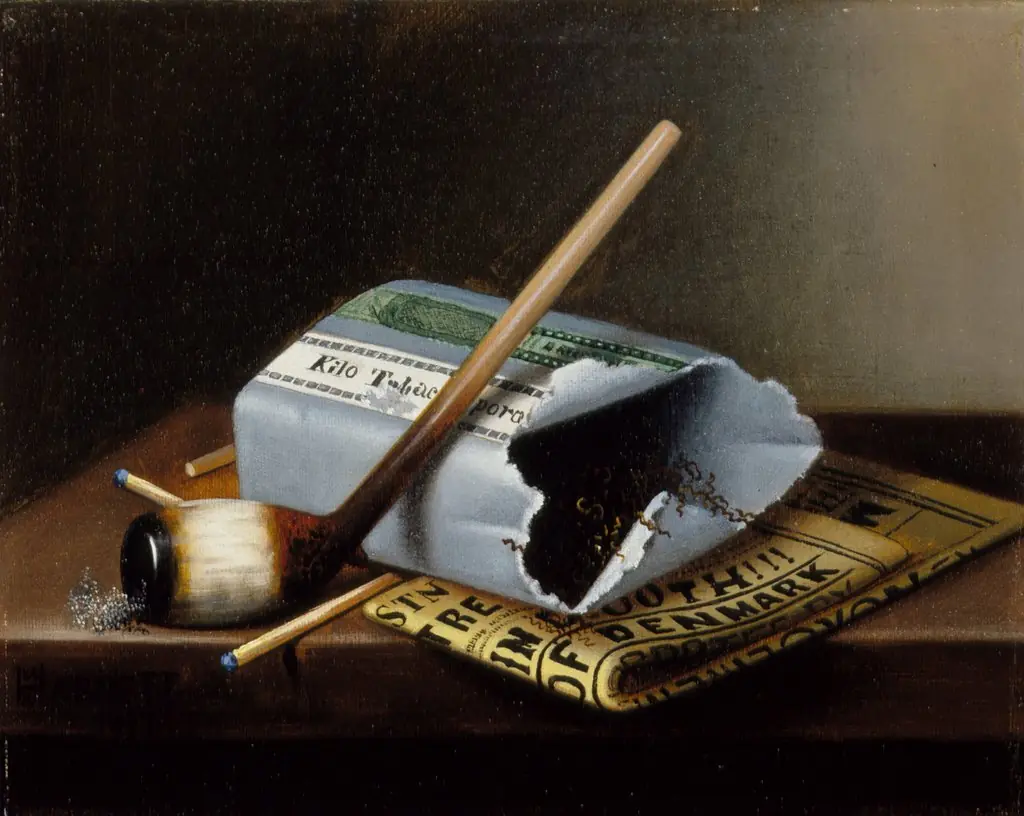 Alas, Poor Yorick, by William Michael Harnett, oil, 1889