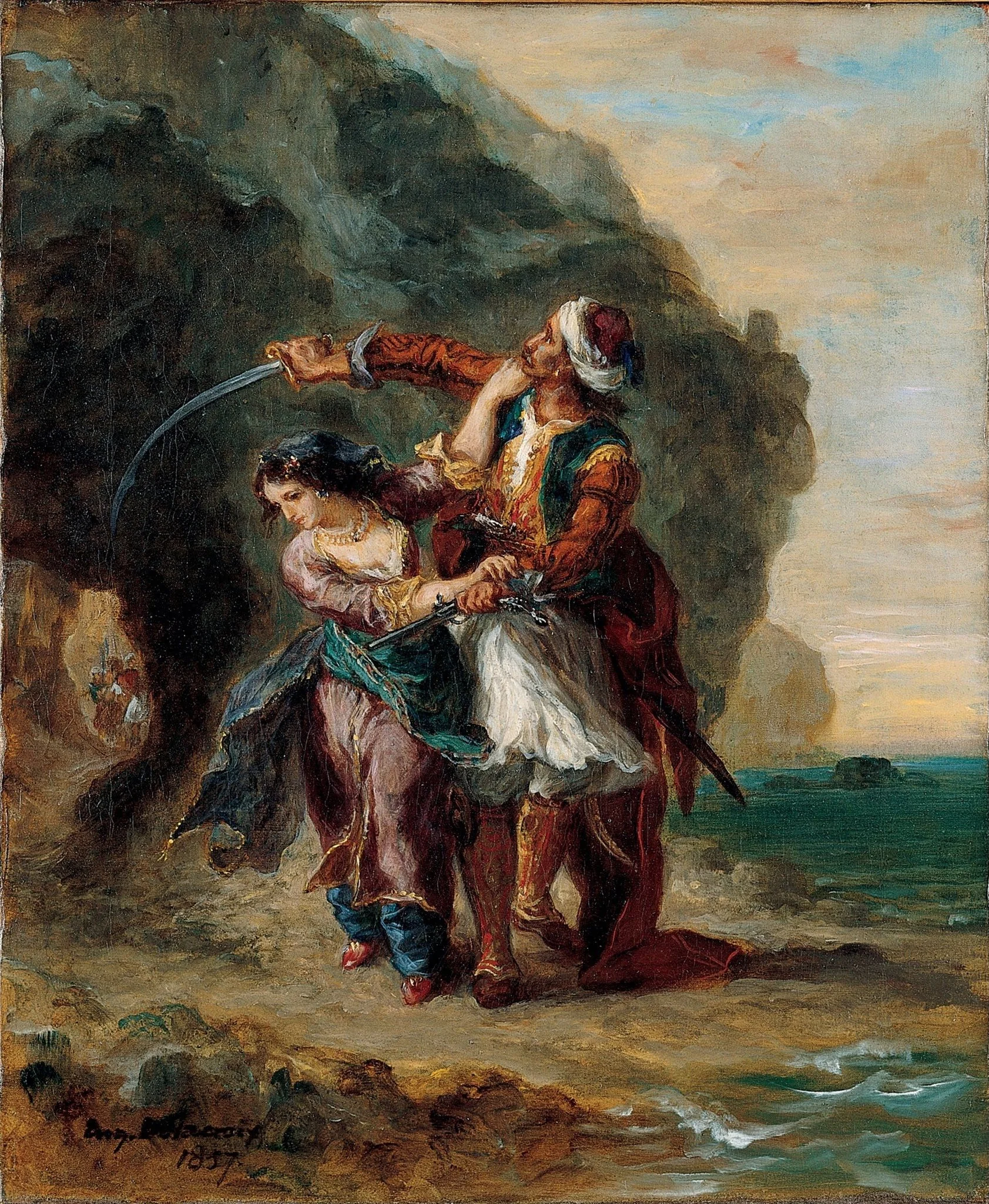 Selim and Zuleika, detail