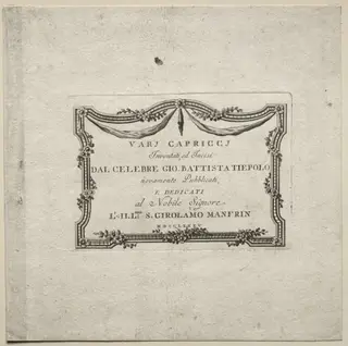 Various Caprices, by Giovanni Battista Tiepolo, 1742
