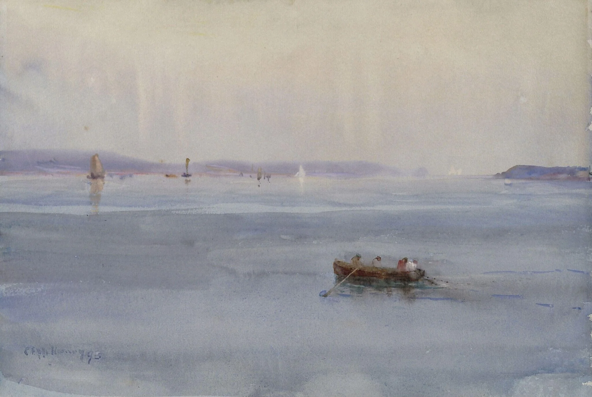 Entrance to Poole Harbour after Rain, detail