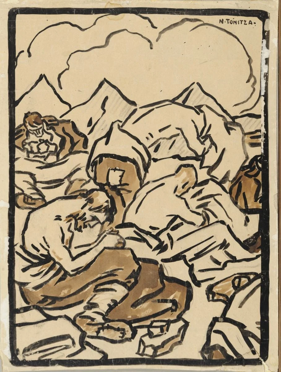 Lagăr de prizonieri (Vânatul păduchilor), detail