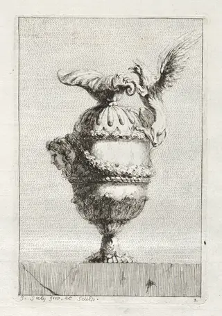 Suite of Vases:  Plate 3, by Jacques François Saly, 1746