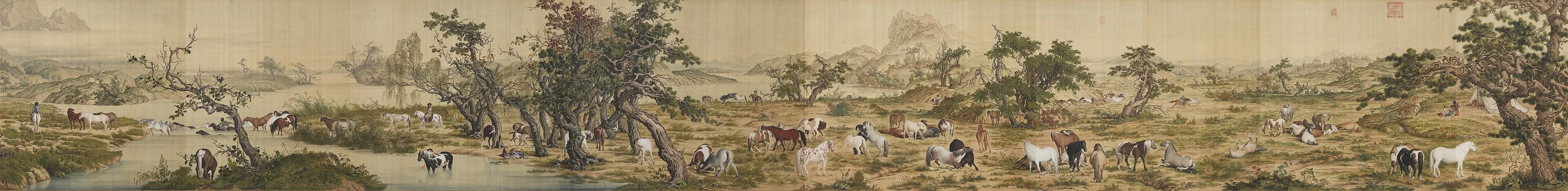 One Hundred Horses, detail