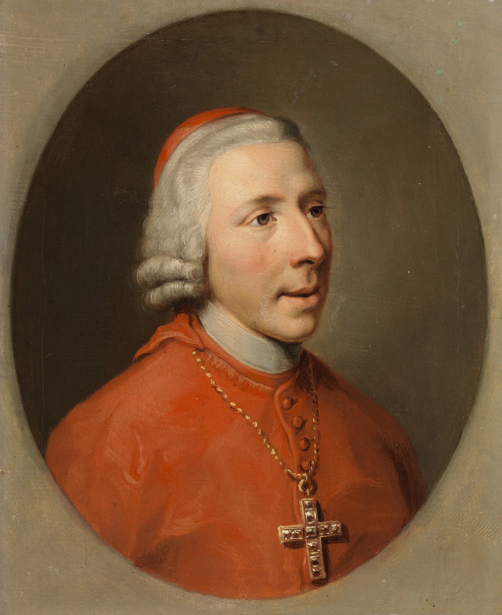 Portrait of Cardinal Henry Benedict Maria Clement Stuart, Duke of York (1725-1807), detail