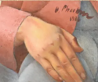 STUDIU DE MÂNĂ, by Alexandru Phoebus, 1936