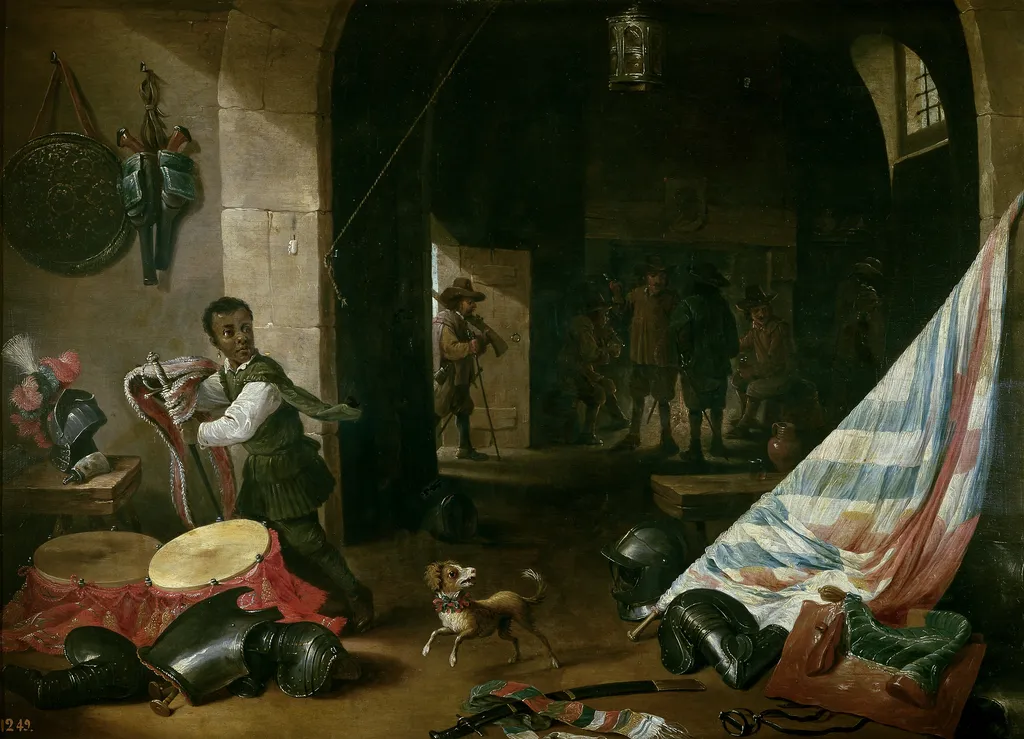 Le Corps de Garde, by Abraham Teniers, oil, 1640
