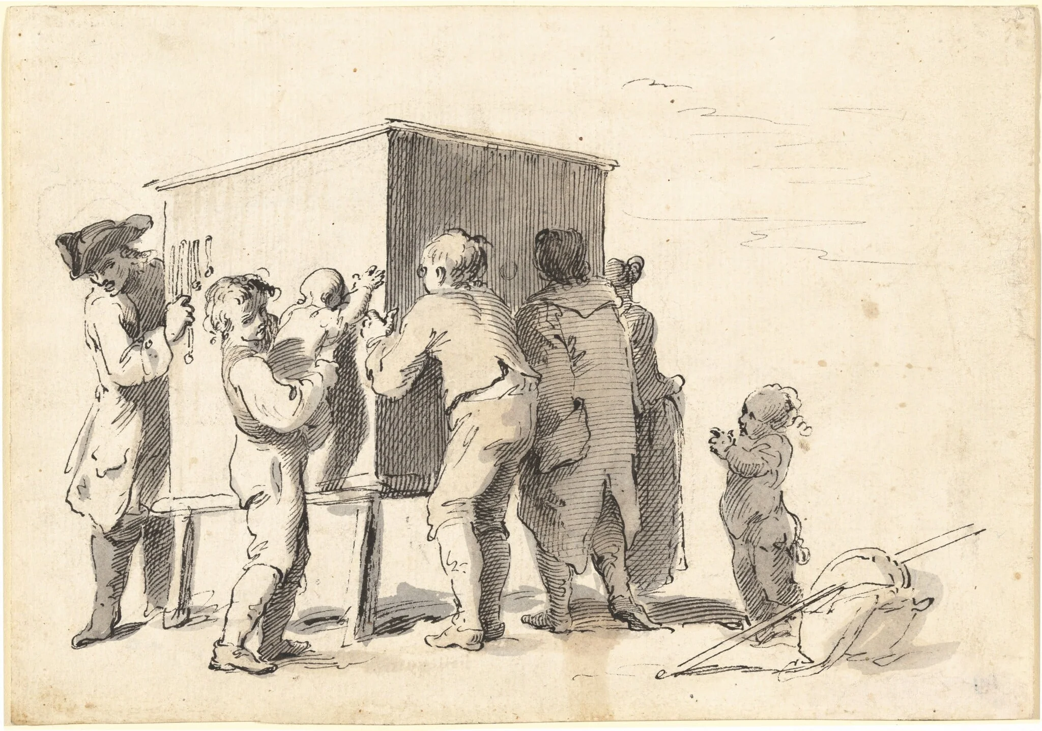 The Peep-Show, detail