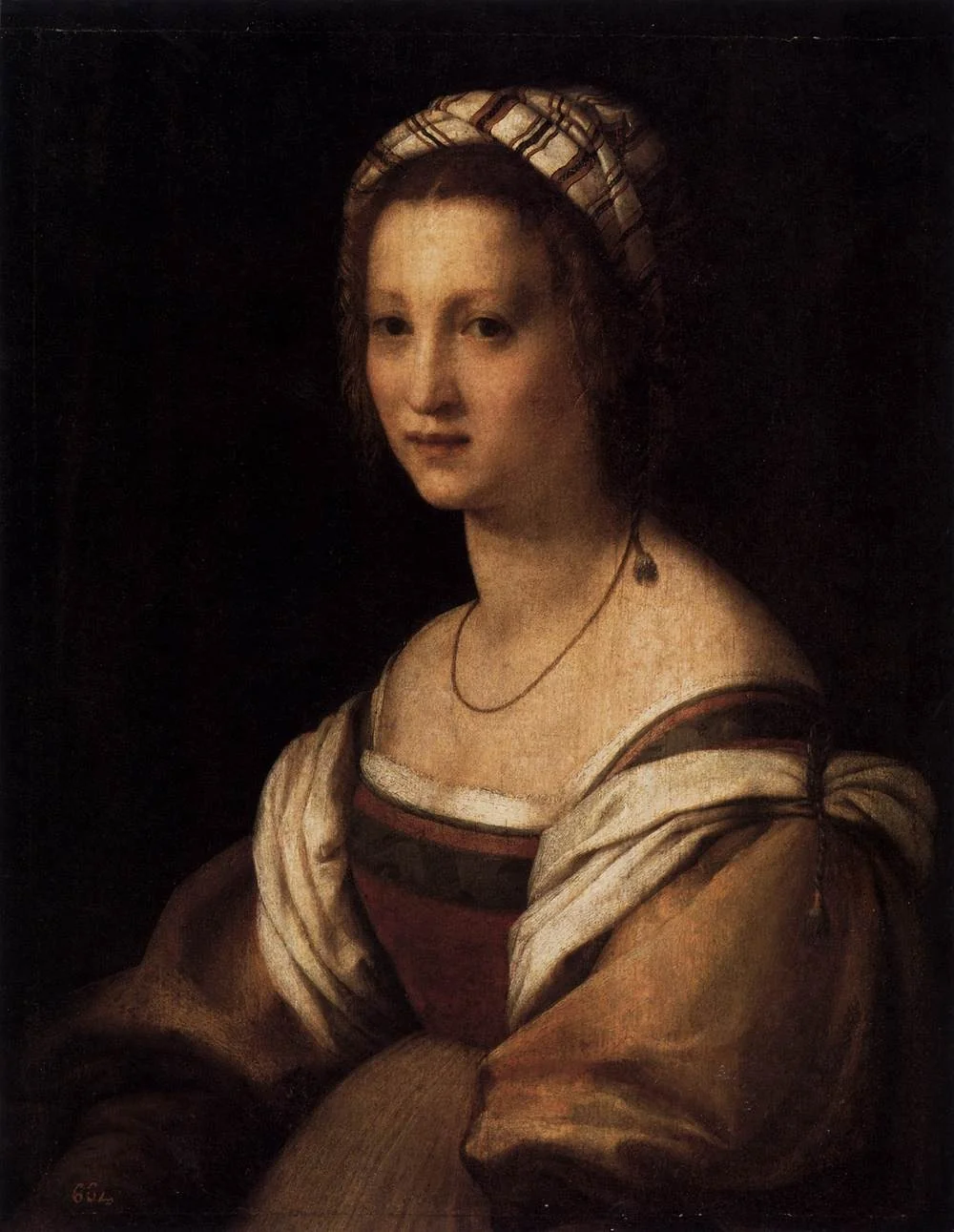 Portrait of a Woman, detail