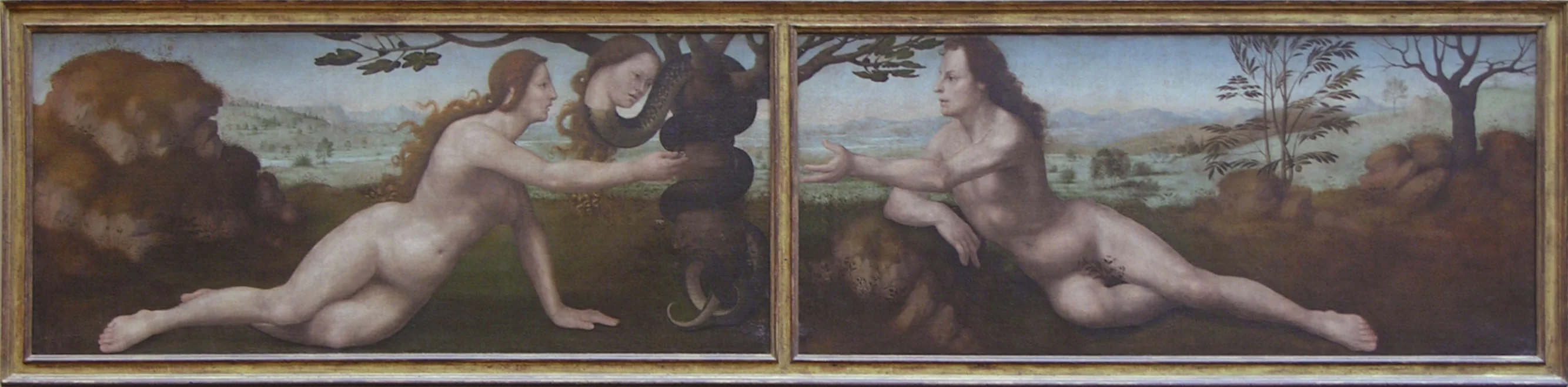 Adam; Eve, detail