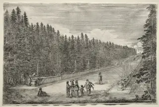 Views of the Villa of Pratolino, by Stefano Della Bella, 1653