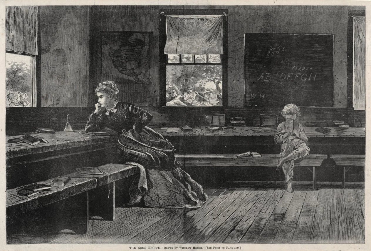 The Noon Recess, detail