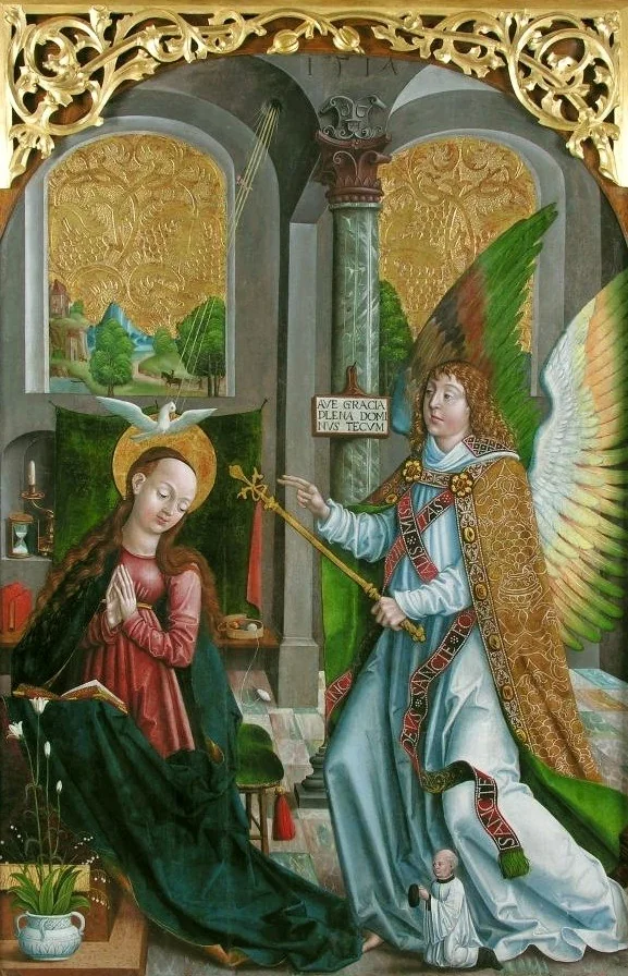 The Annunciation, detail