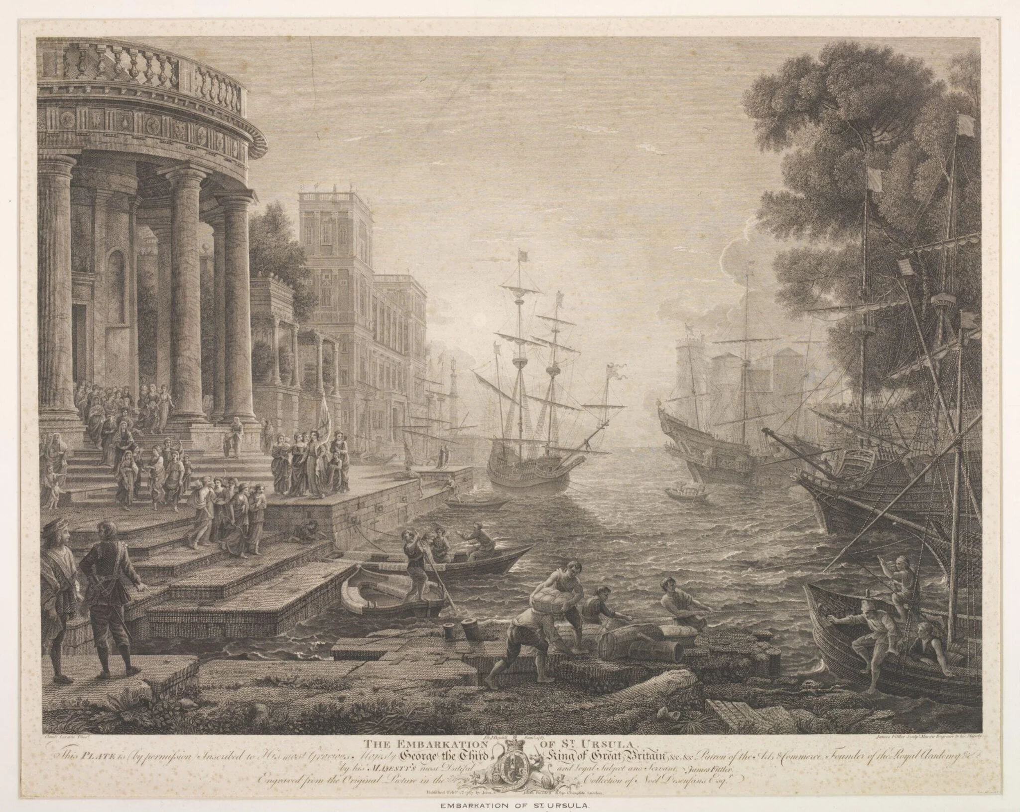 Embarkation of St. Ursula, detail