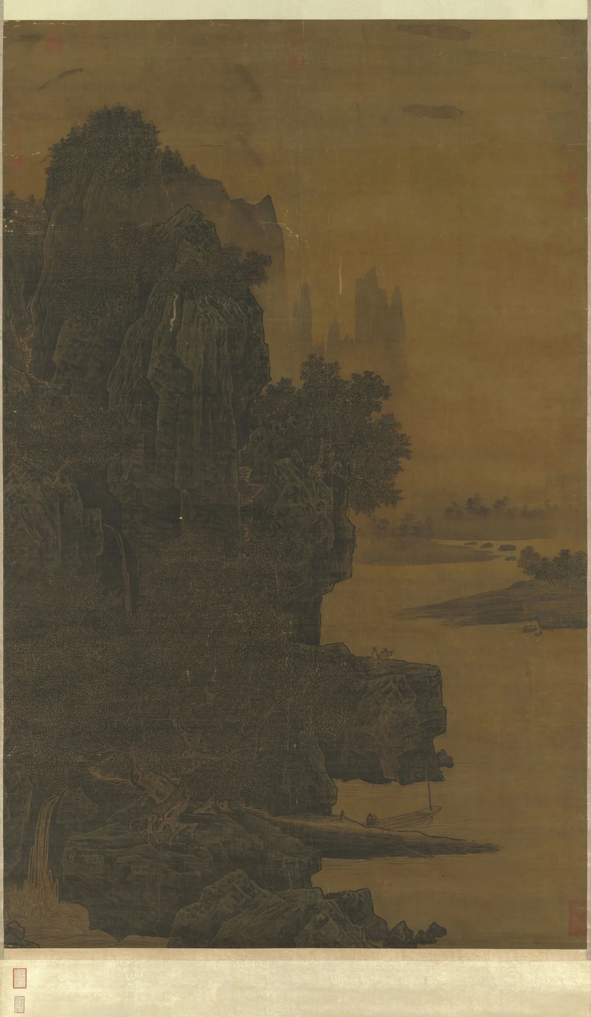 Buildings on a Mountainside, detail