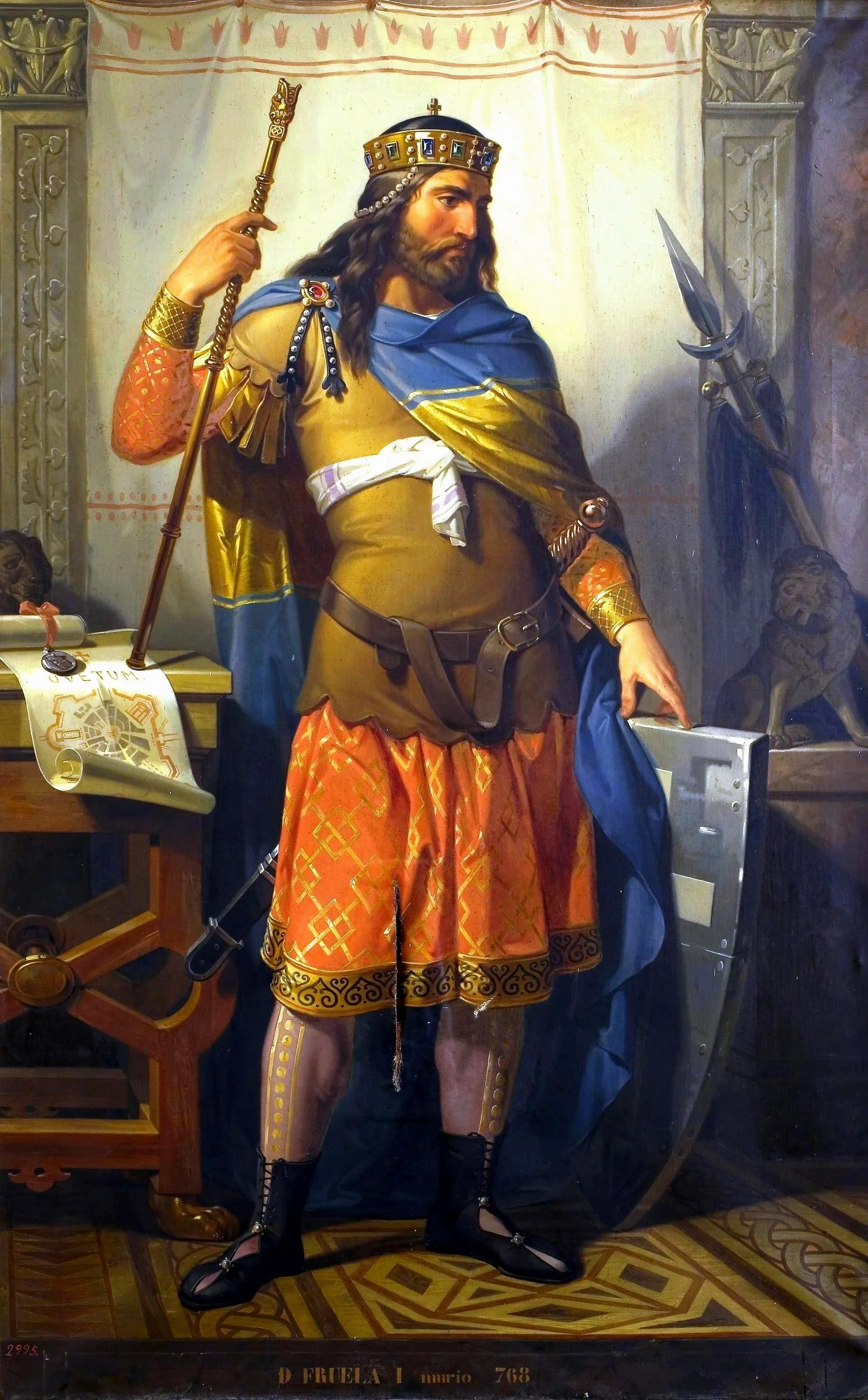 Fruela I, detail
