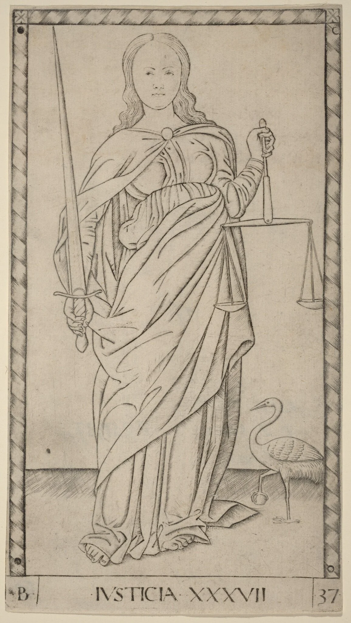 Justicia (Justice), detail