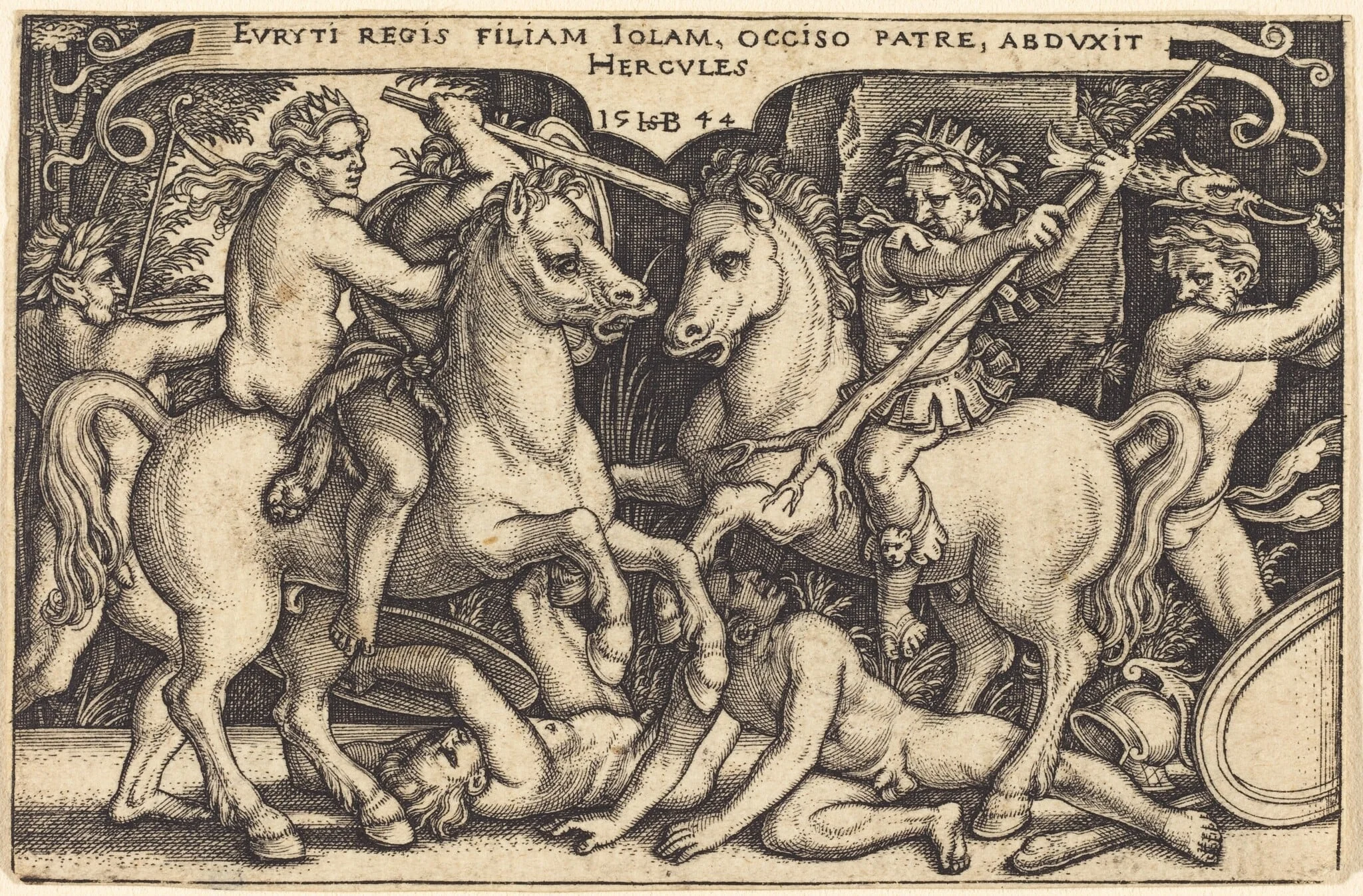 Hercules Abducting Iole, detail