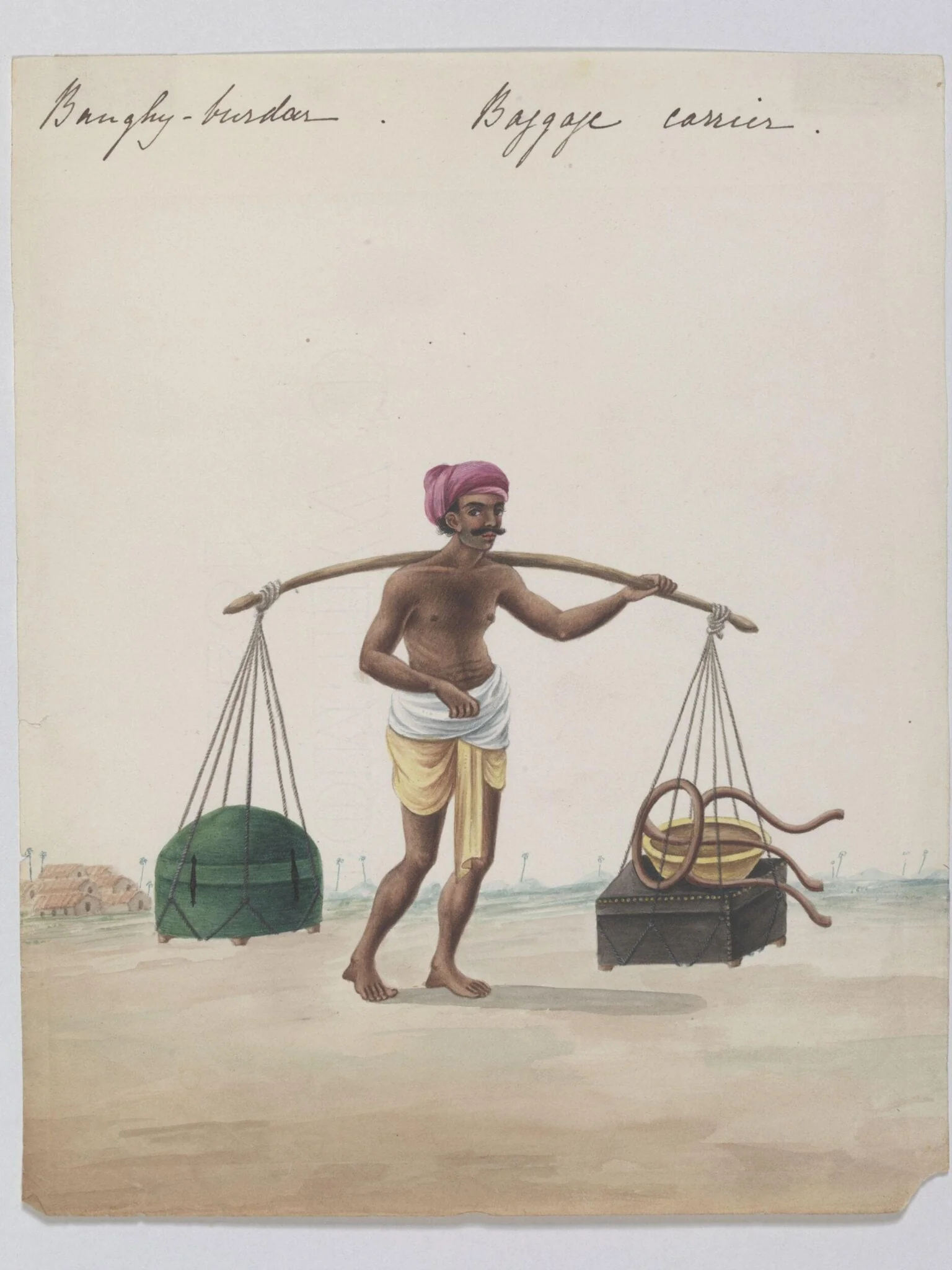 A baggage carrier, detail