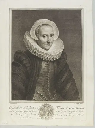 Portrait of an Old Lady, by Pierre Tanjé, 1750
