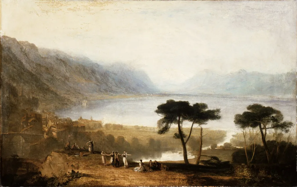 Lake of Geneva from Montreux, by Joseph Mallord William Turner, oil, 1810