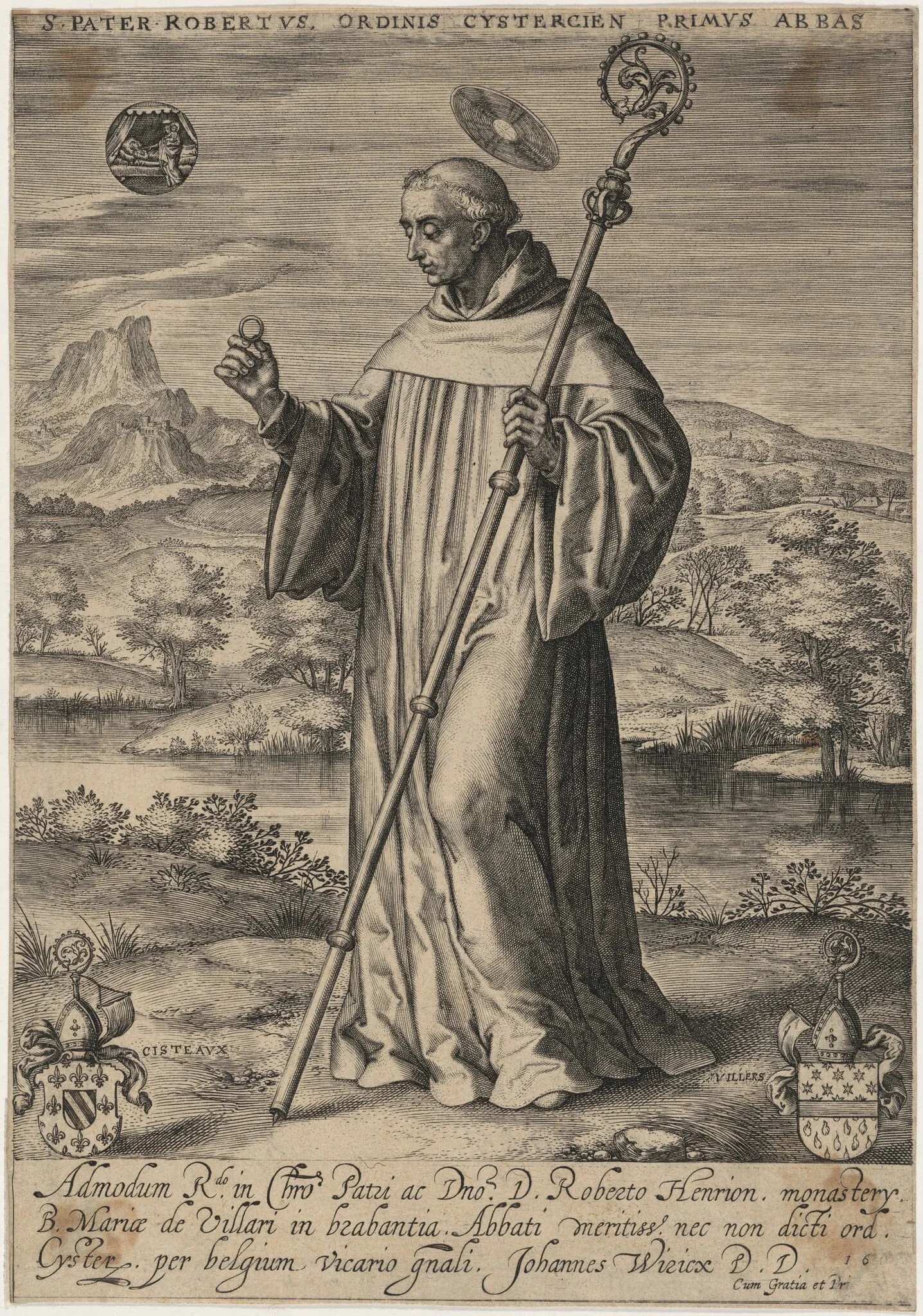 Saint Robert, Founder and First Abbot of the Cistercian Monks, detail