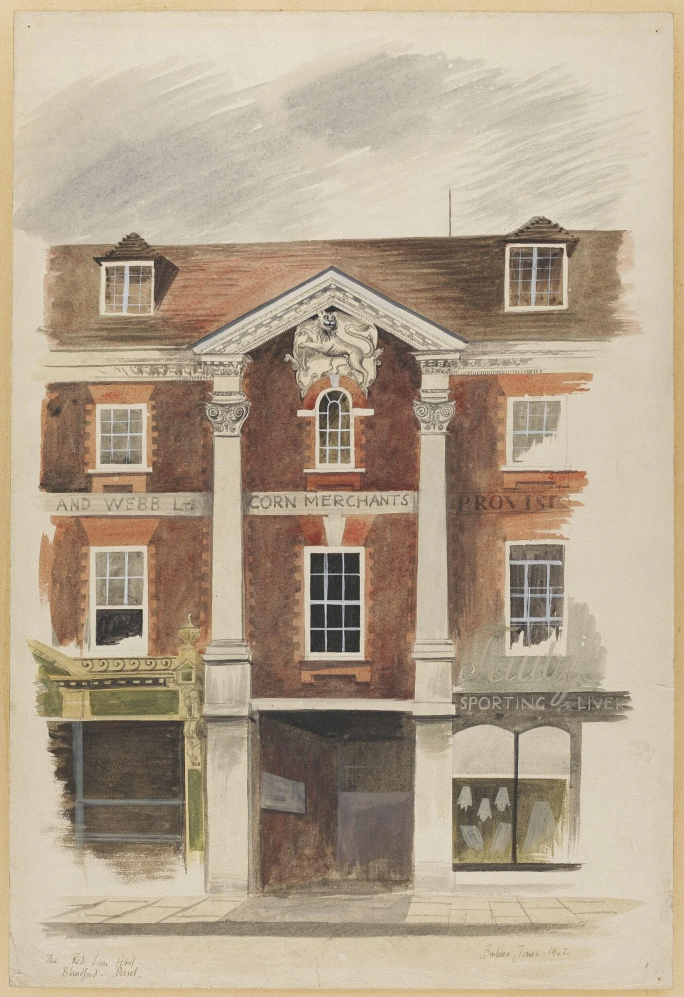 The Red Lion Hotel, Blandford, detail