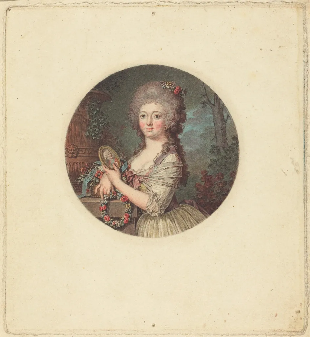 Portrait d'une jeune princesse, by Jean-François Janinet, ink, 1783