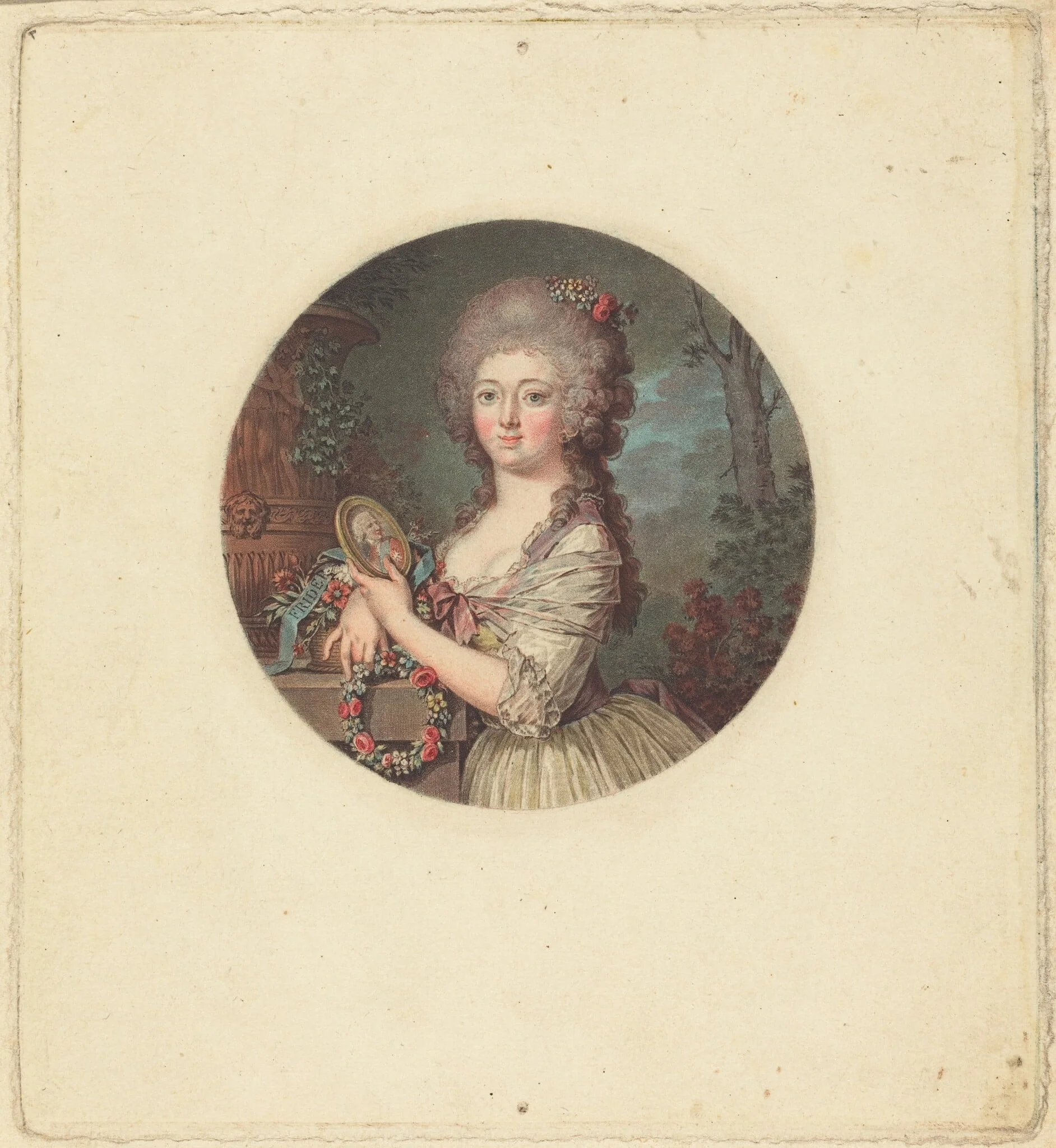 Portrait d'une jeune princesse, detail