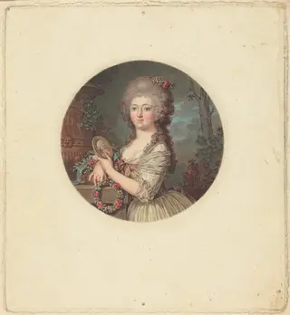 Portrait d'une jeune princesse, by Jean-François Janinet, ink, 1783