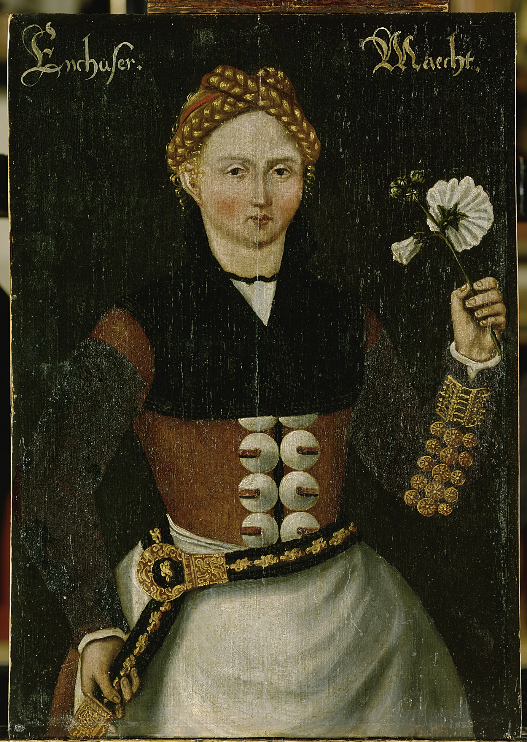 Meisje uit Enkhuizen, detail