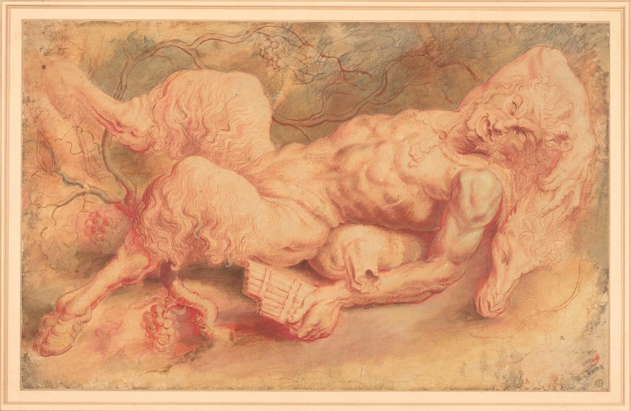 Pan Reclining, detail