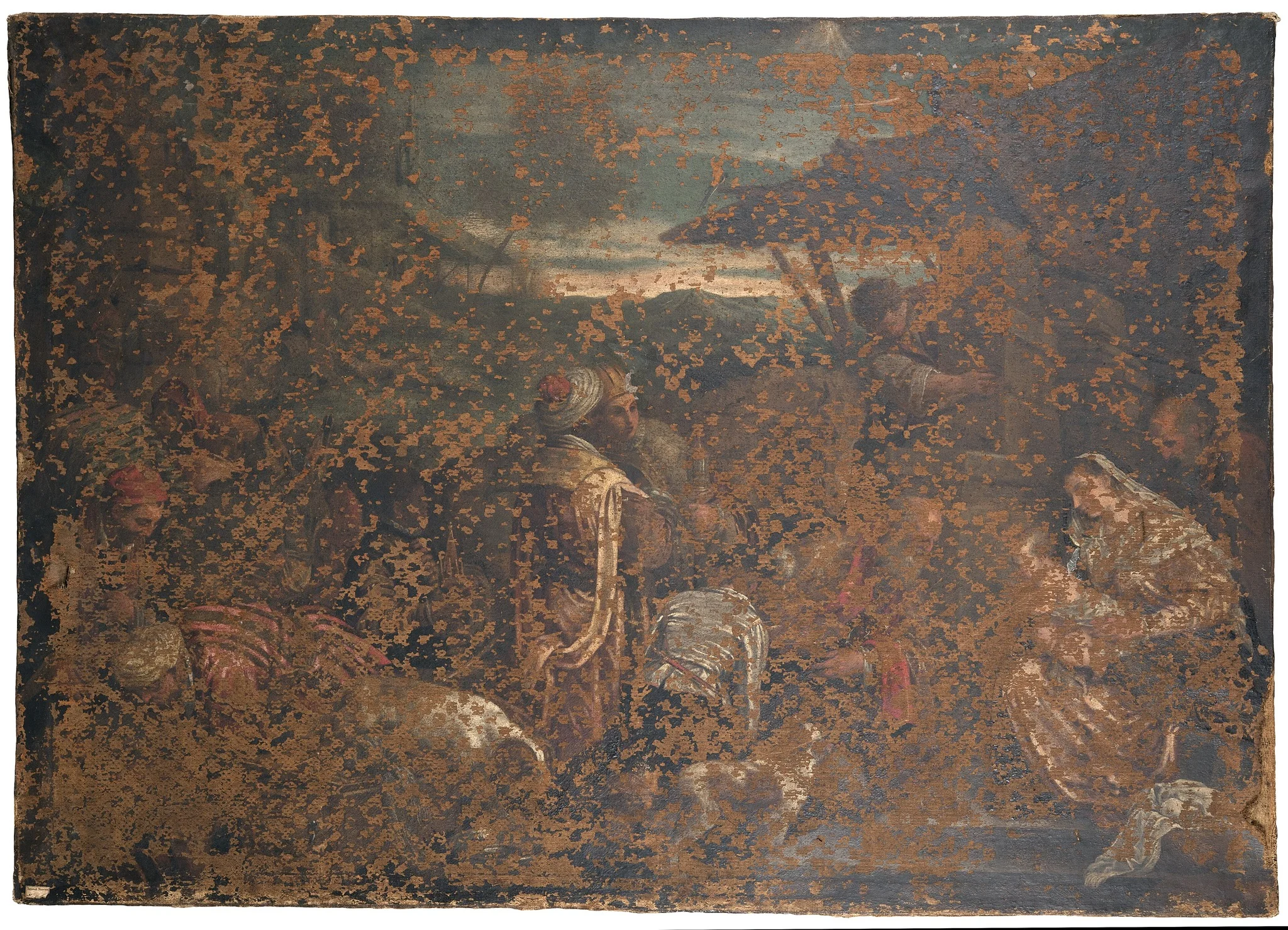 Konungarnas tillbedjan, detail