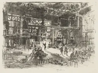 English War Work:  The Presses, by Joseph Pennell, 1916