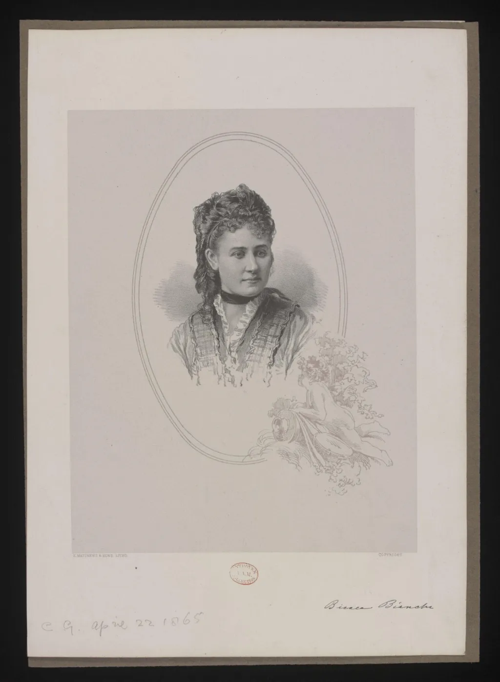 Bianca Bianchi, by E. Matthews & Sons, 1850