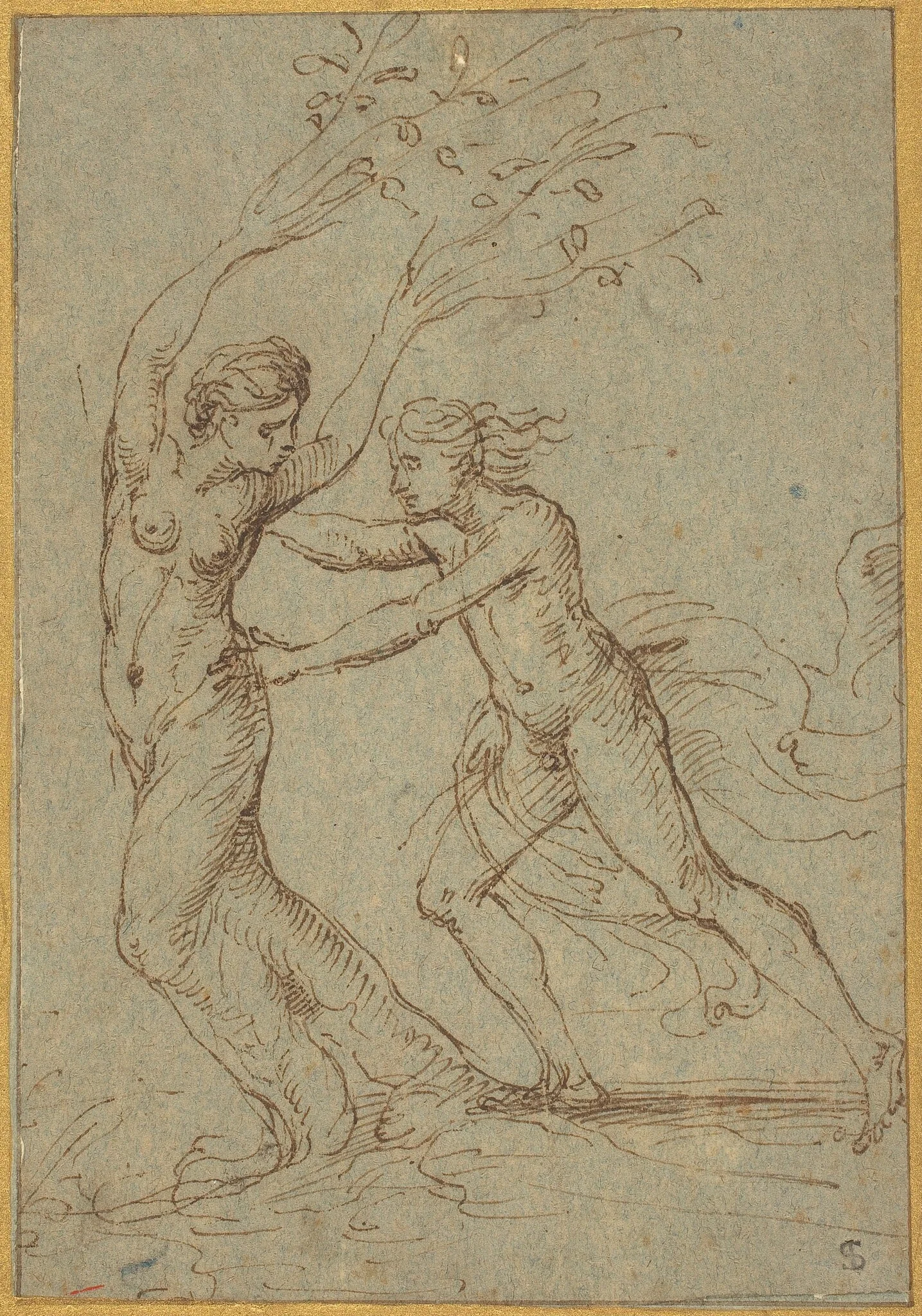 Apollo and Daphne, detail
