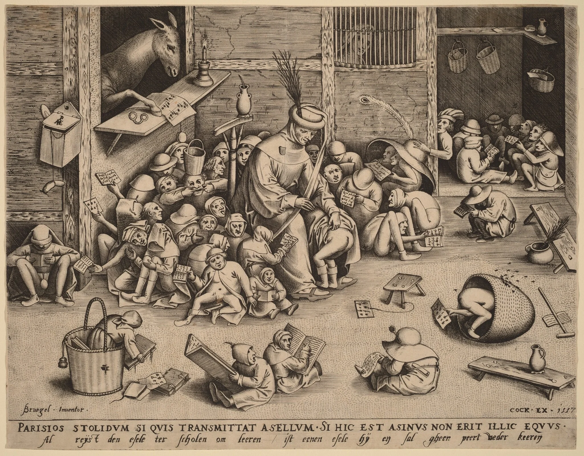 The Ass at School, detail