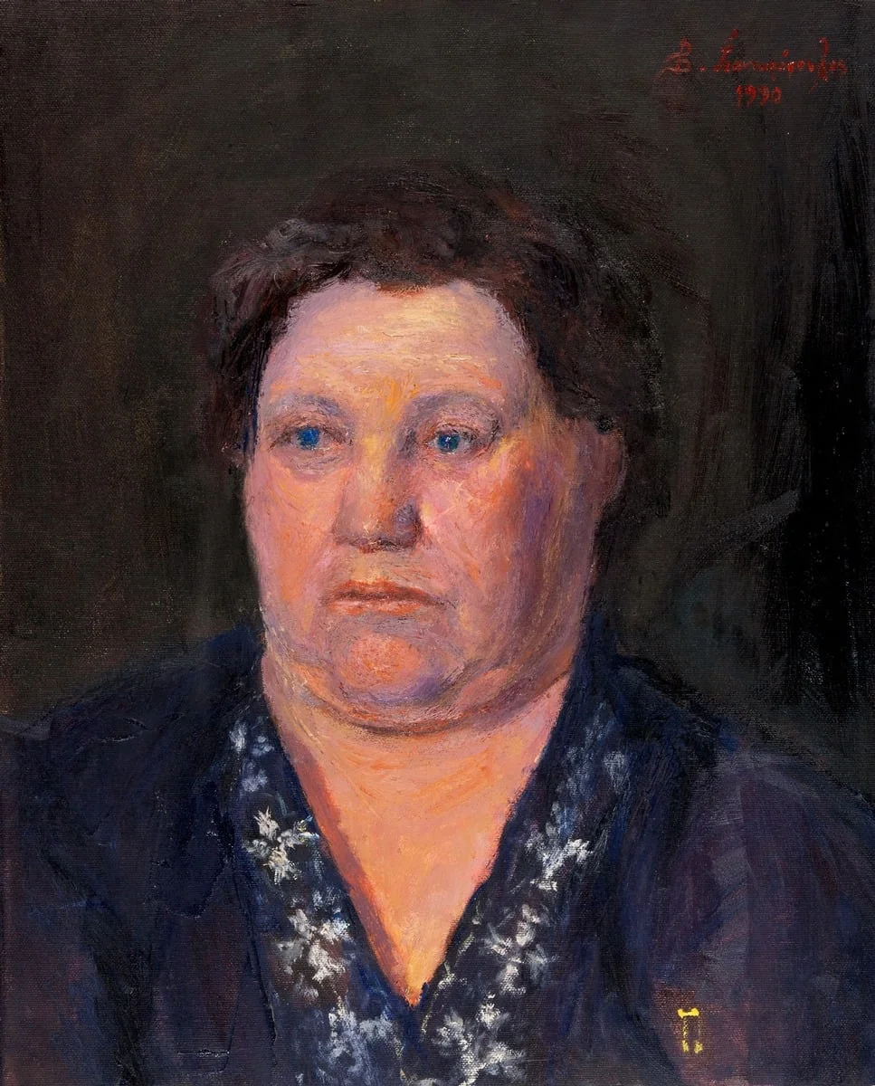 Portrait of Mrs. Foteina Stasinopoulos, detail