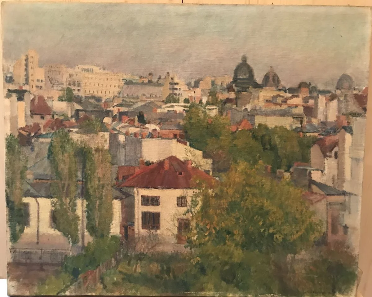 Peisaj din București, detail