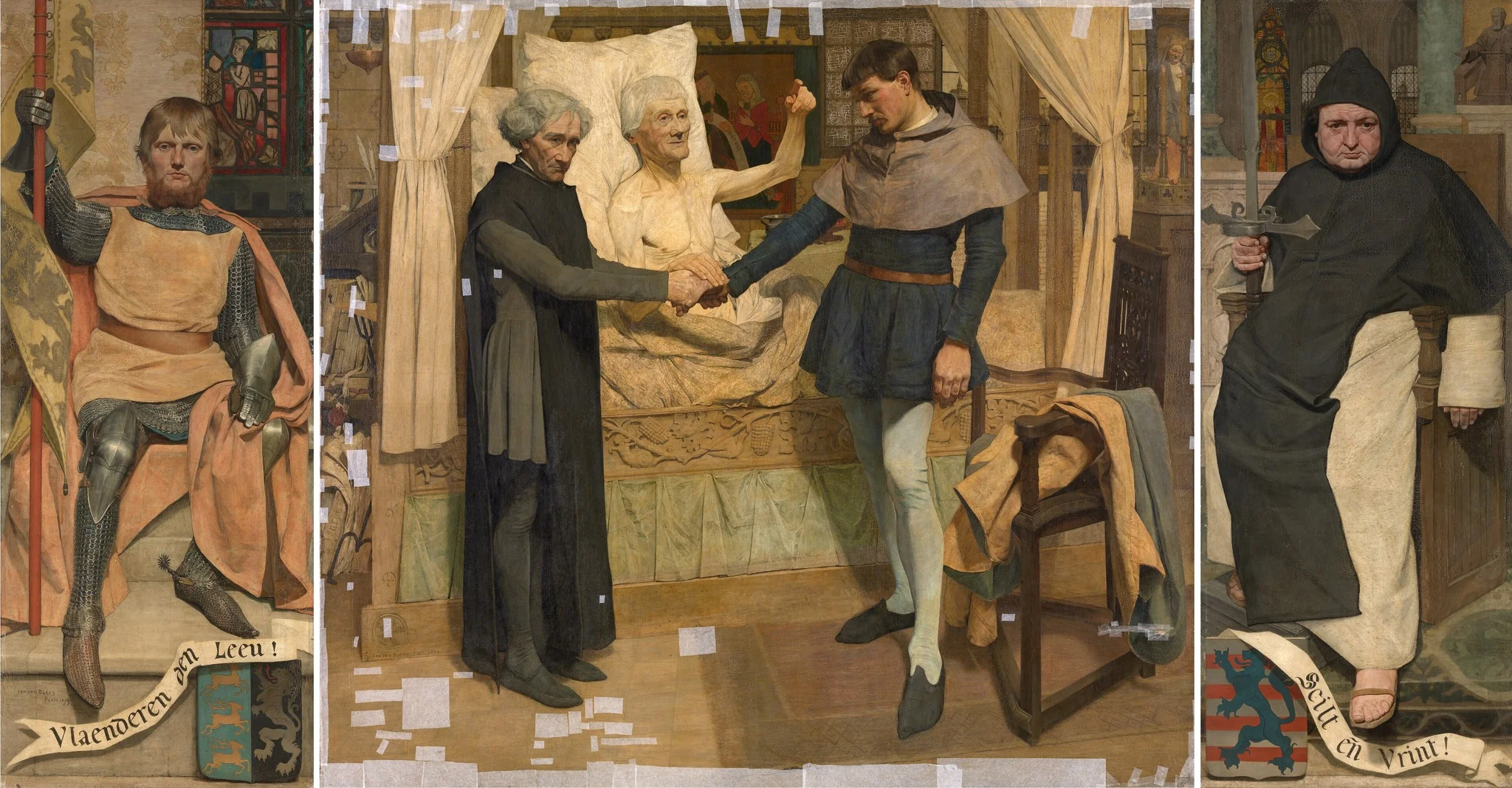 The Liberators of Flanders, detail