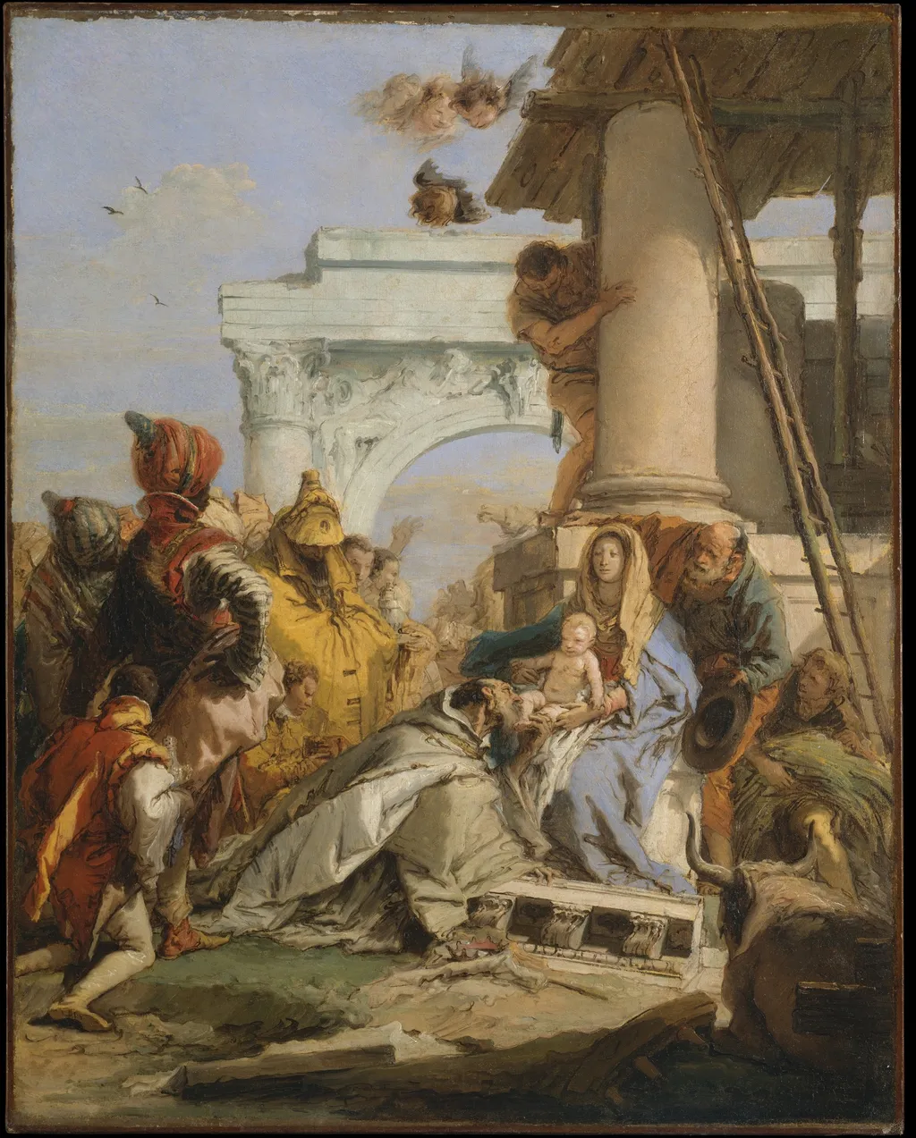 The Adoration of the Magi, by Giovanni Battista Tiepolo, oil, 1758